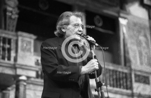 Stan Tracey, Globe Theatre London, 03/07/2000. Creator: Brian O'Connor.