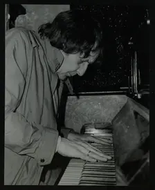Stan Tracey playing the piano at The Bell, Codicote, Hertfordshire, 2 February 1986. Creator: Denis Williams