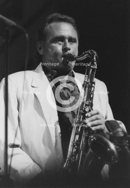 Stan Getz, North Sea Jazz Festival, Netherlands 1990. Creator: Brian Foskett.