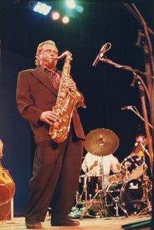 Stan Getz, North Sea Jazz Festival, The Hague, Holland, 1988. Creator: Brian Foskett