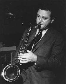 Stan Getz, Ronnie Scotts, Gerrard Street, London, 1964. Creator: Brian Foskett