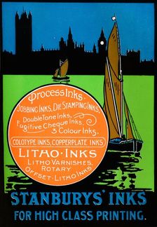 Stanburys Inks for High Class Printing, 1917