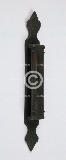 Stanchion-Plate or Staple, German, late 16th century. Creator: Unknown.