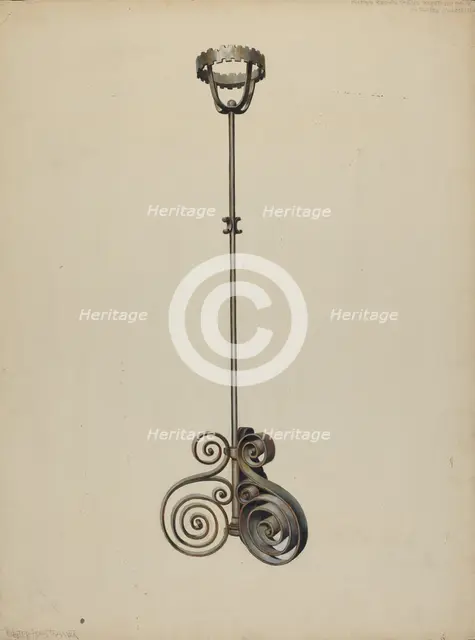Stand for Incense Burner, c. 1938. Creator: Walter Hochstrasser.