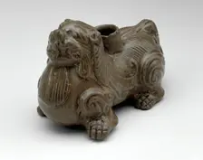 Stand in the Form of a Crouching Lion, Western Jin dynasty, (265-316), late 3rd century. Creator: Unknown