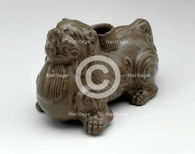 Stand in the Form of a Crouching Lion, Western Jin dynasty, (265-316), late 3rd century. Creator: Unknown.