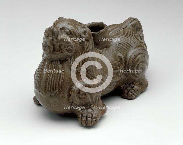 Stand in the Form of a Crouching Lion, Western Jin dynasty, (265-316), late 3rd century. Creator: Unknown.
