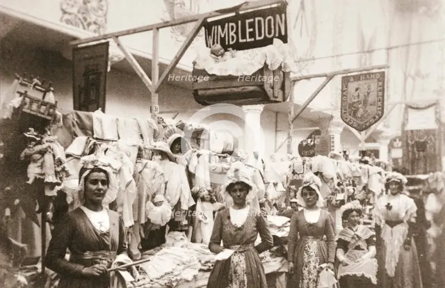 Stand of the Wimbledon branch of the Women's Social and Political Union (WSPU), London, 1911. Creator: Unknown.