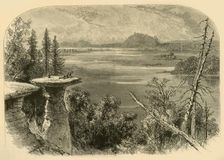 Stand Rock, on the Wisconsin River 1874. Creator: Alfred Waud