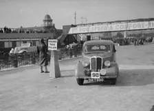 Standard competing in the JCC Rally, Brooklands, Surrey, 1939. Artist: Bill Brunell