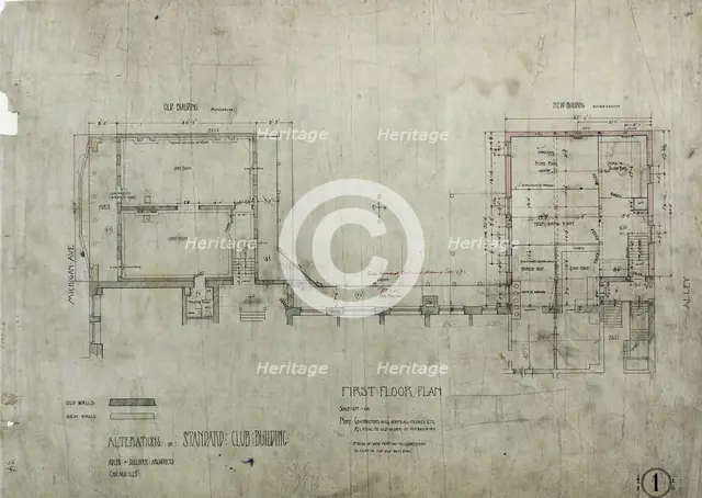 Standard Club Addition and Alterations, Elevations, 02/21/1892. Creator: Adler & Sullivan.