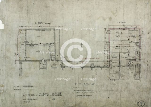 Standard Club Addition and Alterations, Elevations, 02/21/1892. Creator: Adler & Sullivan.
