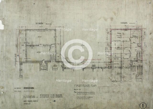 Standard Club Addition and Alterations, Elevations, 02/21/1892. Creator: Adler & Sullivan.