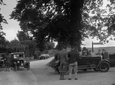 Standard and Morris at the JCC Inter-Centre Rally, 1932. Artist: Bill Brunell