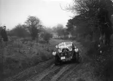 Standard Avon of J Priestly at the Sunbac Colmore Trial, near Winchcombe, Gloucestershire, 1934. Artist: Bill Brunell