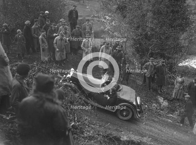 Standard Avon Special taking part in a Standard Car Owners Club trial. Artist: Bill Brunell.