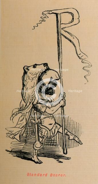 'Standard Bearer', 1852. Artist: John Leech.