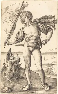 Standard Bearer, c. 1502/1503. Creator: Albrecht Durer