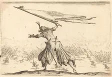 Standard Bearer, c. 1617. Creator: Jacques Callot