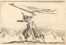 Standard Bearer, c. 1617. Creator: Jacques Callot