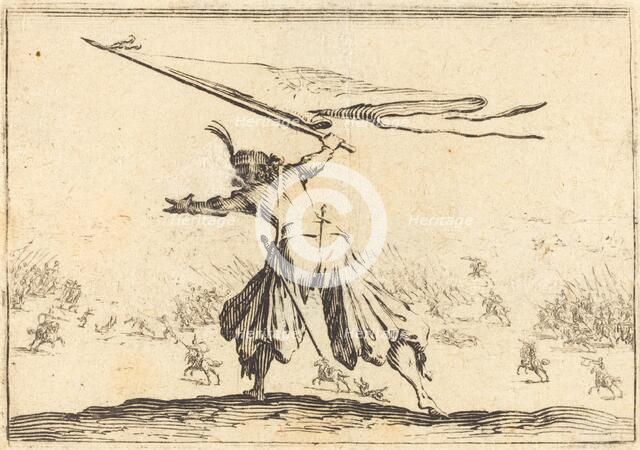 Standard Bearer, c. 1622. Creator: Jacques Callot.