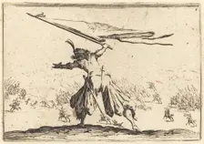 Standard Bearer, c. 1622. Creator: Jacques Callot