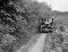 Standard Big Nine of GW Olive taking part in the North West London Motor Club Trial, 1 June 1929. Artist: Bill Brunell