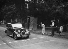 Standard Flying 12 of RS Mantle, winner of a silver award at the MCC Torquay Rally, July 1937. Artist: Bill Brunell