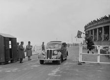 Standard Flying Sixteen of JR Bentley competing in the Blackpool Rally, 1936. Artist: Bill Brunell