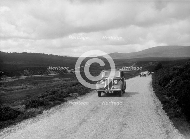 Standard of AE Lindsay competing in the RSAC Scottish Rally, 1936. Artist: Bill Brunell.