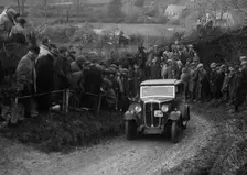 Standard of AV Spotiswoode competing in the MCC Exeter Trial, Ibberton Hill, Dorset, 1930. Artist: Bill Brunell