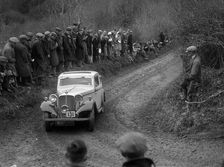 Standard of HA Thewles competing in the MCC Lands End Trial, 1935. Artist: Bill Brunell
