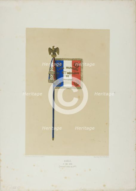 Standard: Louis Napoleon to the 5th Dragoon Regiment, May 10, 1852. Creator: Auguste Raffet.