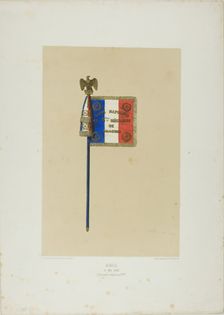 Standard: Louis Napoleon to the 5th Dragoon Regiment, May 10, 1852. Creator: Auguste Raffet