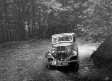 Standard Little Nine saloon, B&HMC Brighton-Beer Trial, Fingle Bridge Hill, Devon, 1934. Artist: Bill Brunell