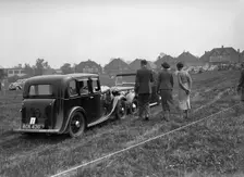 Standard Nine and Standard Flying Twelve at the Standard Car Owners Club Gymkhana, 8 May 1938. Artist: Bill Brunell
