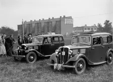 Standard Nine and Standard Twelve at the Standard Car Owners Club Gymkhana, 8 May 1938. Artist: Bill Brunell