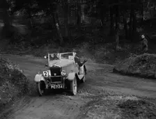 Standard Nine open 2-seater competing in the JCC Half-Day Trial, 1930. Artist: Bill Brunell