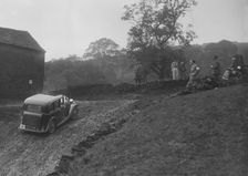Standard saloon of GA Wooding competing in the MCC Sporting Trial, 1935. Artist: Bill Brunell
