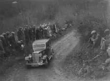 Standard saloon of HF Deane competing in the MCC Lands End Trial, 1935. Artist: Bill Brunell