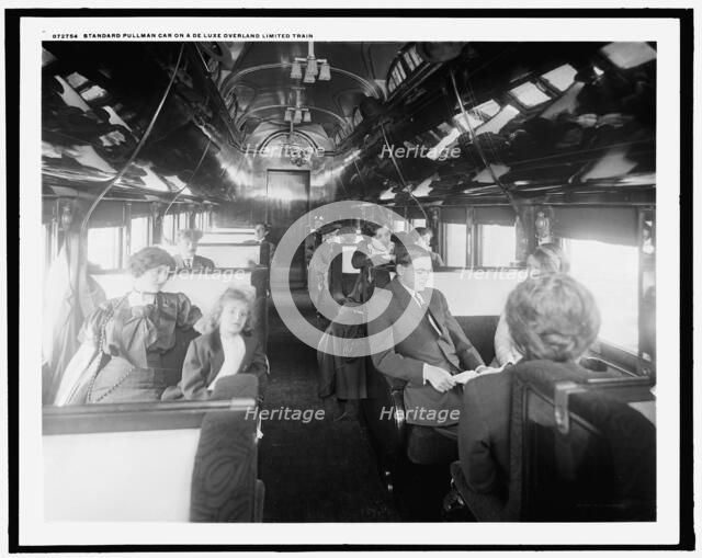 Standard pullman car on a deluxe overland limited train, between 1910 and 1920. Creator: Unknown.