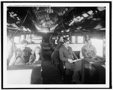 Standard pullman car on a deluxe overland limited train, between 1910 and 1920. Creator: Unknown
