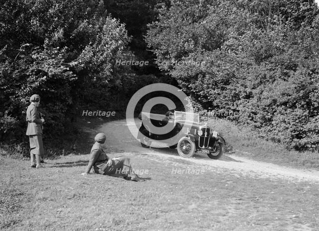 Standard Tourer taking part in a First Aid Nursing Yeomanry trial or rally, 1931. Artist: Bill Brunell.