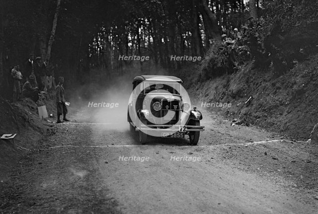 Standard taking part in a motoring trial, c1930s. Artist: Bill Brunell.