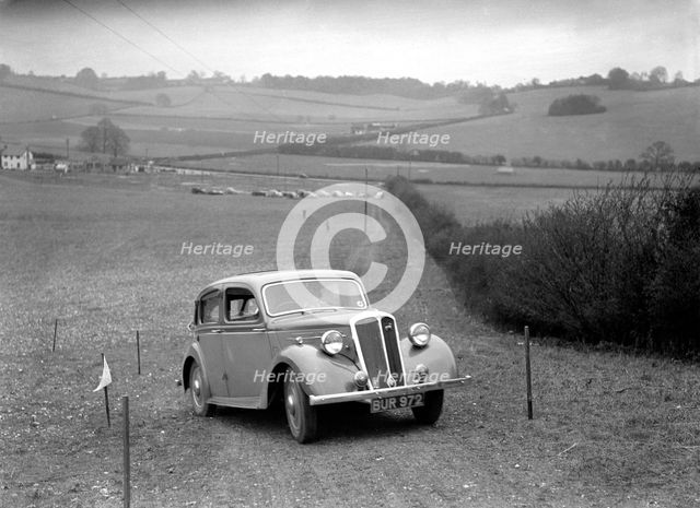 Standard Twelve of K Picken at the Standard Car Owners Club Southern Counties Trial, 1938. Artist: Bill Brunell.