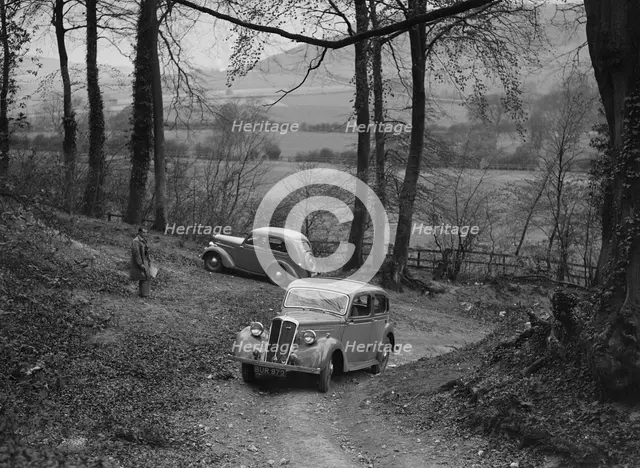 Standard Twelve of K Picken at the Standard Car Owners Club Southern Counties Trial, 1938. Artist: Bill Brunell.