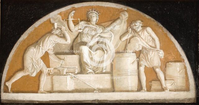 Standardization of Weights and Measures in 1683, 1784. Creator: Nicolai Abraham Abildgaard.