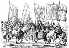 Standards of the church and the empire, 1529-1530 (1849).Artist: Lucas Cranach the Elder