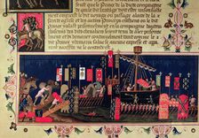 Standards for gentlemen who go to the Crusade, Miniature in the Order of the Holy Spirit manus…