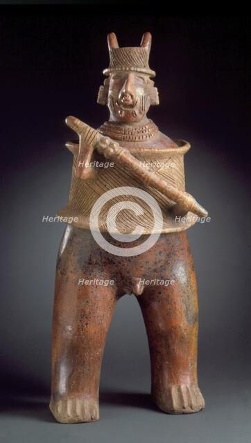 Standing Couple; Male Figure, 200 B.C.-A.D. 500. Creator: Unknown.